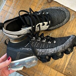 Nike Men’s Black & White VaporMax Sneakers